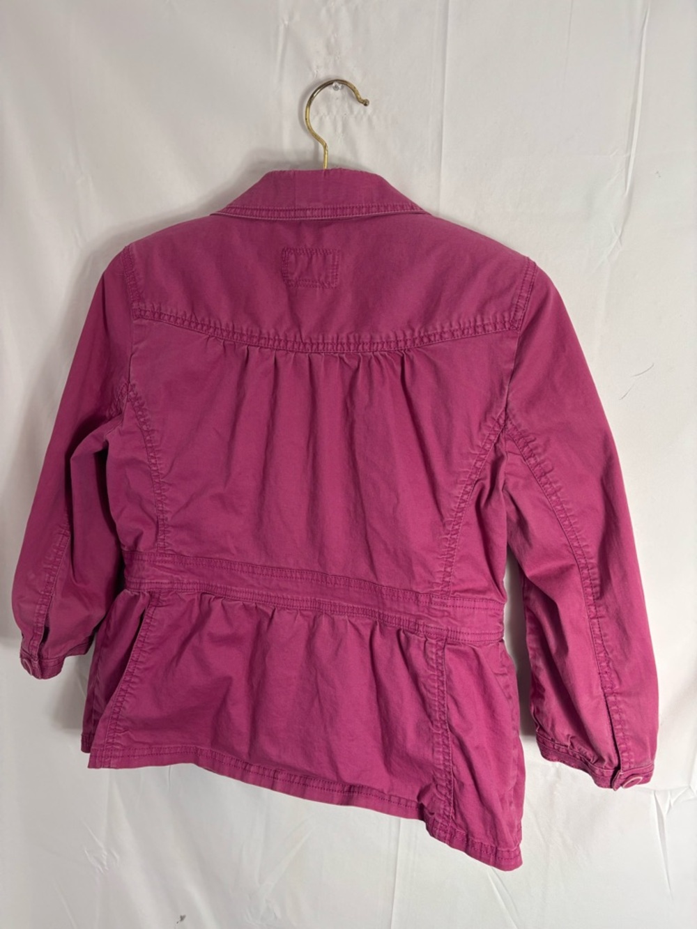 Magenta Pink Babydoll Artsy Indie Sleeze Twee Lightweight Spring Jacket Size M - Picture 11 of 13